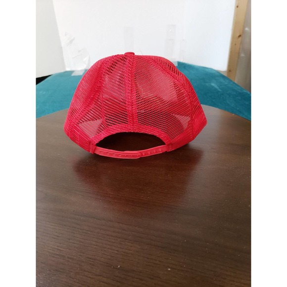 VINTAGE Safety Kleen Hat Cap One Size Red Adjustable Snapback Adult Cotton USA - Picture 4 of 8